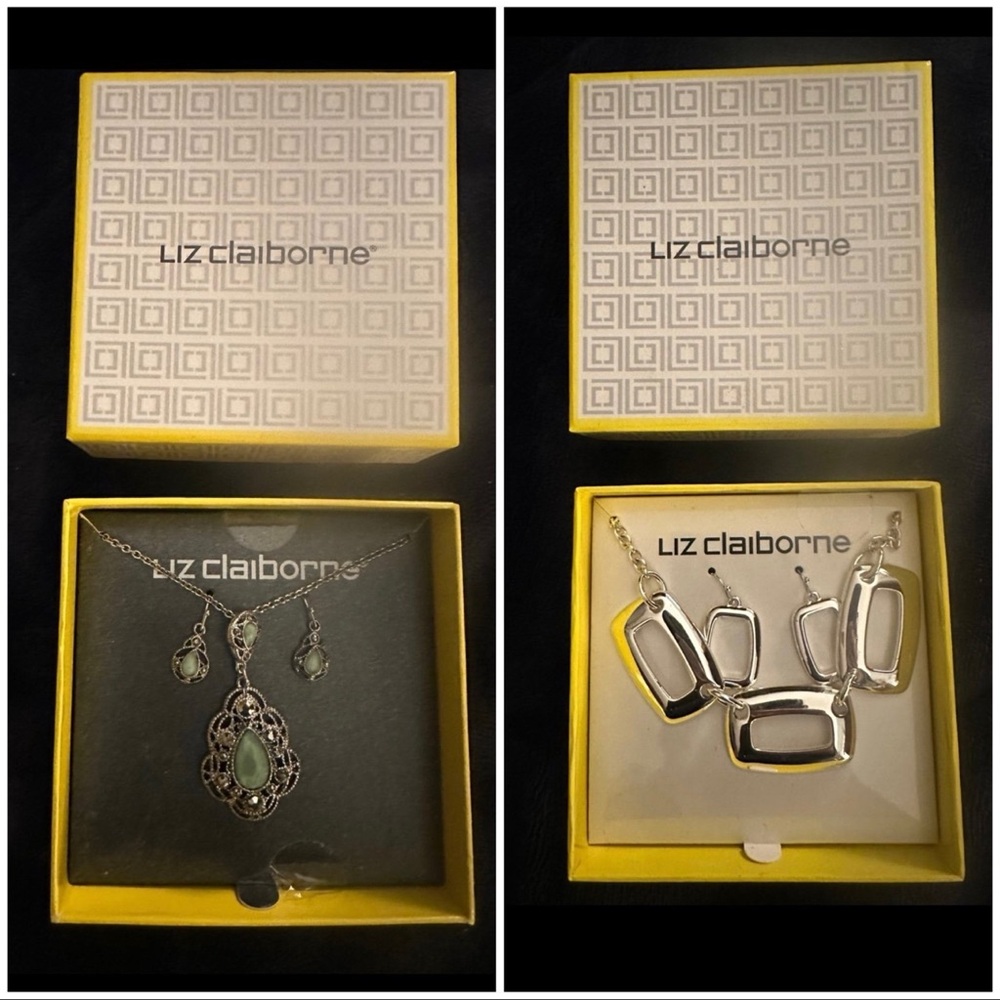2 Liz Claiborne Silver Jewelry Sets